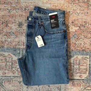 Levi’s 90’s 501 Ankle Jean 30x27 Medium Wash (Sweet Taboo) NWT